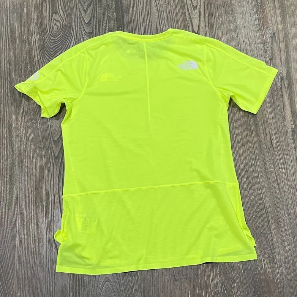 NWOT The North Face Womens Summit Series High Trail Run Short-Sleeve Neon Medium - Picture 6 of 6